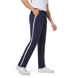 FGFD&OU Jogginghose Herren Lang Baumwolle, Sporthose Herren, Freizeithose Trainingshose Männer, Sport Hosen Sweatpants Joggers, Laufhose Yogahose Sweathose Fitness (Marineblau, L) von FGFD&OU