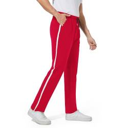 FGFD&OU Jogginghose Herren Lang Baumwolle, Sporthose Herren, Freizeithose Trainingshose Männer, Sport Hosen Sweatpants Joggers, Laufhose Yogahose Sweathose Fitness (Rot, L) von FGFD&OU