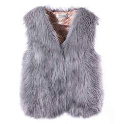 FGUUTYM Kunstfell Weste Damen Winter Warm Faux Pelz Weste Mantel Jacke Fellweste Damen Pelzweste Fell Fleeceweste PlüSchweste Herbst Winterweste Kurzweste Damenwesten äRmellos Winterjacke Fleecejacke von FGUUTYM