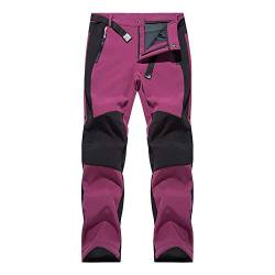 FGUUTYM Schneehose Damen wasserdicht gefüttert Skihose Hosenträgerhose Outdoorhose Winddichte Softshellhose Warme Snowboardhose Skilanglaufhose Thermohose Trekkinghose Wanderhose Ski Pant Skifahren von FGUUTYM