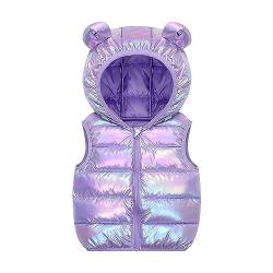 FGUUTYM Steppjacke Kinder Mädchen: Kinderweste Winterweste Ärmellose Winterjacke Kapuzenjacke mit Kapuze Warm Pufferweste Kinderjacke Thermojacke Kinderweste Winter Junge Kapuzenjacke von FGUUTYM