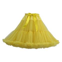 FGUUTYM Unterrock Karneval Party, Mehrlagiges Prinzessinnenkleid Treiben Petticoat, Ballett Pettirts Unterrock Cosplay Prinzessin, Länge 55cm, Taille 52-110cm von FGUUTYM