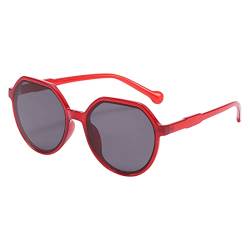 FGUUTYM ne Brille Blaulicht Thin Sonnenbrille Sonnenbrille Herren Brille Ohne Stärke (Red, One Size) von FGUUTYM