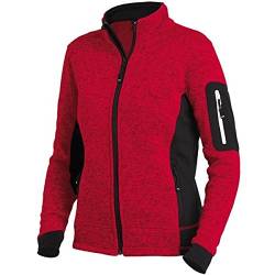 FHB Strickfleece Jacke atmungsaktiv, Farbe:rot, Größe:S von FHB-Zunftkleidung