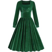 FIDDY A-Linien-Kleid Damen Weihnachtskleid, elegantes Kleid, Retro-Swing, Cocktailkleid von FIDDY