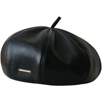 FIDDY Ballonmütze PU-Leder Damen Baskenmütze, vielseitiger und stilvoller Kürbis-Hut (1-St) Warm und winddicht, literarisch, Damen, charmant von FIDDY