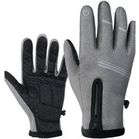FIDDY Reithandschuhe Rutschfeste Touchscreen-Handschuhe sind warm und winddicht, geeignet für Herren- und Damen-Fahrradhandschuhe. von FIDDY