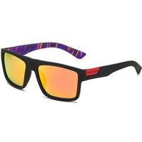 FIDDY Sonnenbrille Polarisierte Brille, Retro-Sonnenbrille für Autofahren und Radfahren (1-St) Kontrastfarbenes Design von FIDDY