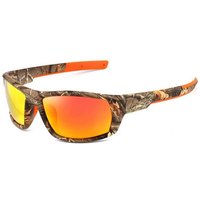 FIDDY Sonnenbrille Polarisierte Sport-Sonnenbrille für Herren: Camouflage-Rahmen. (1-St) Anti-UV-Sonnenbrille mit quadratischem Rahmen und Tarnrahmen von FIDDY