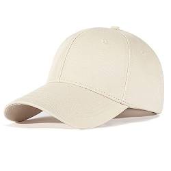 FIFTHAVE Basecap Herren & Damen,Unisex Baseball Cap Sommer Kappe Verstellbar Basecap Sonnenschutz Baseballkappen Sports Cap Baumwolle Baseballmütze Classic Outdoor Baseball Hüte,Khaki von FIFTHAVE