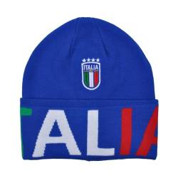 FIGC Unisex 253101 Beanie-Mütze, blau, One Size von FIGC