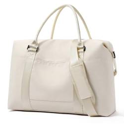 FIGESTIN Sporttasche Damen Reisetasche Faltbare Handgepäck Tasche Weekender Bag von FIGESTIN