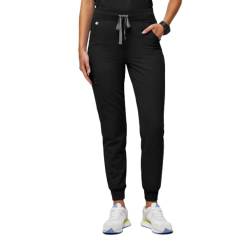 FIGS Zamora Peelinghose mit hoher Taille für Damen, schwarz, Small Zierlich von FIGS