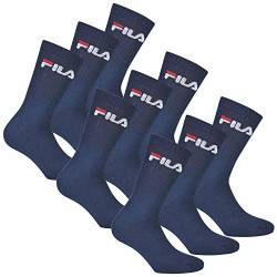 FILA 6 Paar Socken, Frottee Tennissocken mit Logobund, Unisex (2x 3er Pack) (Marine, 35-38 (3-5 UK)) von FILA