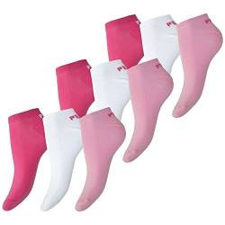 FILA 9 Paar Socken, Invisible Sneakers Unisex, einfarbig, 35-46 (3x 3er Pack) (Pink Panther, 39-42 (6-8 UK)) von FILA