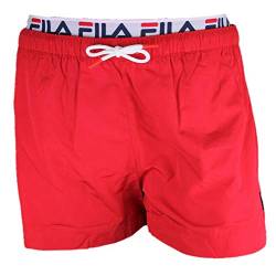 FILA Badehose Herren RYOTA Swim Shorts 687742 006 True Red Rot, Größe:L von FILA