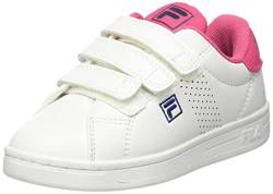 FILA Crosscourt 2 NT Velcro Kids Sneaker, White-Carmine, 29 EU von FILA