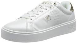 FILA Damen Crosscourt Altezza F Low wmn Sneaker, White-Gold, 42 EU von FILA