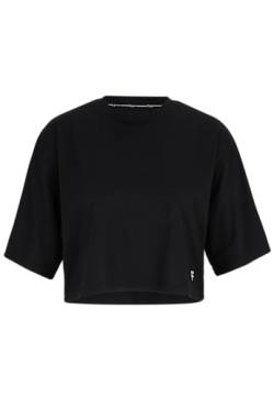 FILA Damen RECANATI Cropped T-Shirt, Black, XL von FILA