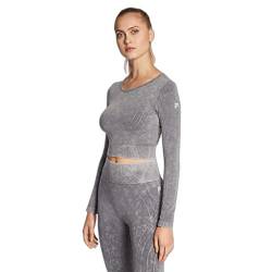 FILA Damen Radnor Seamless Cropped Longsleeve T-Shirt, Night Owl, M/L von FILA