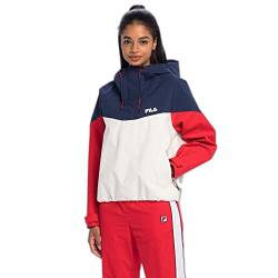 FILA Damen TOPRAKCUMA Windbreaker Pull-on Jacket, Medieval Blue-Egret-True Red, XS von FILA