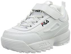 FILA Disruptor E infants Unisex-Baby Sneaker, Weiß (White), 26 EU von FILA