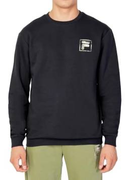 FILA Herren BROUNDRY Crew Sweat Sweatshirt, Moonless Night, L von FILA