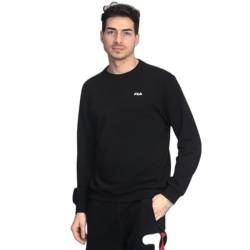 FILA Herren BRUSTEM Crew Sweatshirt, Black, 2XL von FILA