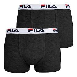 FILA Herren Boxershorts Unterhosen Man Boxers FU5016 2er Pack, Wäschegröße:L, Artikel:-248 Anthracite Melange von FILA