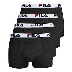 FILA Herren Boxershorts Unterhosen Man Boxers FU5016 4er Pack, Farbe:Grau, Wäschegröße:XL, Artikel:-248 Anthracite Melange von FILA
