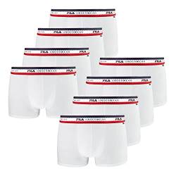 FILA Herren Boxershorts Unterhosen Pants Man Boxer Briefs 8er Pack, Wäschegröße:M, Artikel:-300 White von FILA