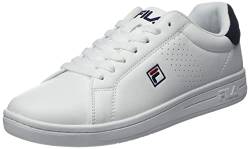 FILA Herren Crosscourt 2 F Low Sneakers, White-Dress Blues, 40 EU von FILA