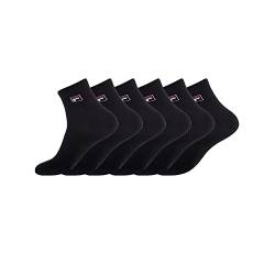 FILA Herren Fi/Am/Lowx6 Sportsocken, Schwarz (Noir N1 - Nr), 43-46 EU von FILA