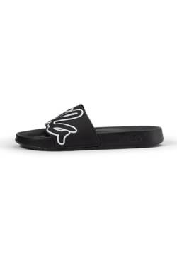 FILA Herren SCRITTO Slipper Slide Sandal, Black-White, 42 EU von FILA