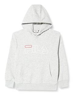 FILA Jungen SEELZE Kapuzenpullover, Light Grey Melange, 170/176 von FILA