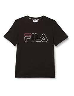 FILA Mädchen SALMAISE T-Shirt, Black, 158/164 von FILA