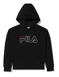 FILA Mädchen SAMASSI Kapuzenpullover, Black, 170/176 von FILA