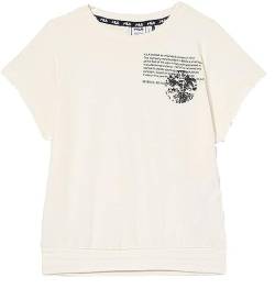 FILA Mädchen TOMISLAVGRAD Cropped Tee T-Shirt, Egret, 170/176 von FILA