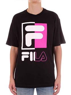 FILA T-Shirt Herren SAKU Tee 687475 Schwarz 002 Black, Größe:M von FILA