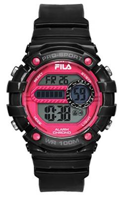 FILA Unisex-Armbanduhr Digital Quarz 38-099-001 FILACTIVE Schwarz Rot Plastik von FILA