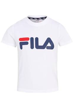 FILA Unisex BAIA MARE Classic Logo T-Shirt, Bright White, 122/128 von FILA