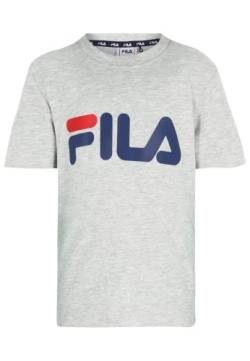 FILA Unisex BAIA MARE Classic Logo T-Shirt, Light Grey Melange, 110/116 von FILA