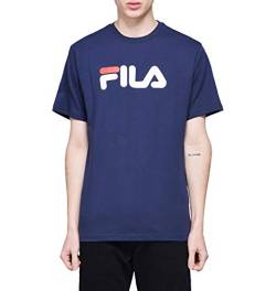 FILA Unisex Classic Pure ss Tee T-Shirt, Black iris, S von FILA