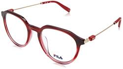 FILA Unisex-Erwachsene VFI448 Sonnenbrille, Shiny RED Grad.Light PINK, 50 von FILA