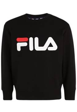 FILA Unisex Kinder BABINA GREDA Classic Logo Crew Sweatshirt, Black, 110/116 von FILA