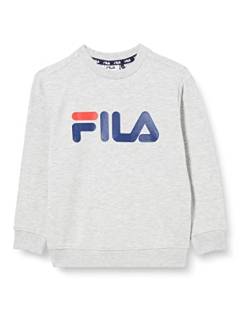 FILA Unisex Kinder BABINA GREDA Classic Logo Crew Sweatshirt, Light Grey Melange, 110/116 von FILA