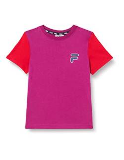 FILA Unisex Kinder BOCHOLT Tee T-Shirt, Wild Aster-True Red, 98/104 von FILA