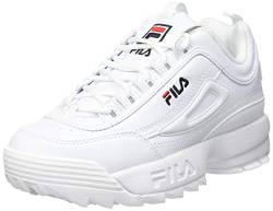 FILA Unisex Kinder Disruptor Teens Sneaker, White, 36 EU von FILA