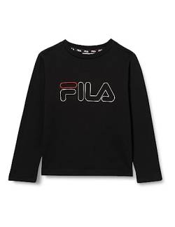 FILA Unisex Kinder SAALFELD Langarmshirt, Black, 122/128 von FILA