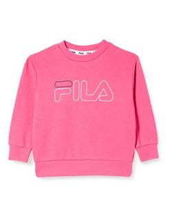 FILA Unisex Kinder SAARBURG Sweatshirt, Fandango Pink, 110/116 von FILA